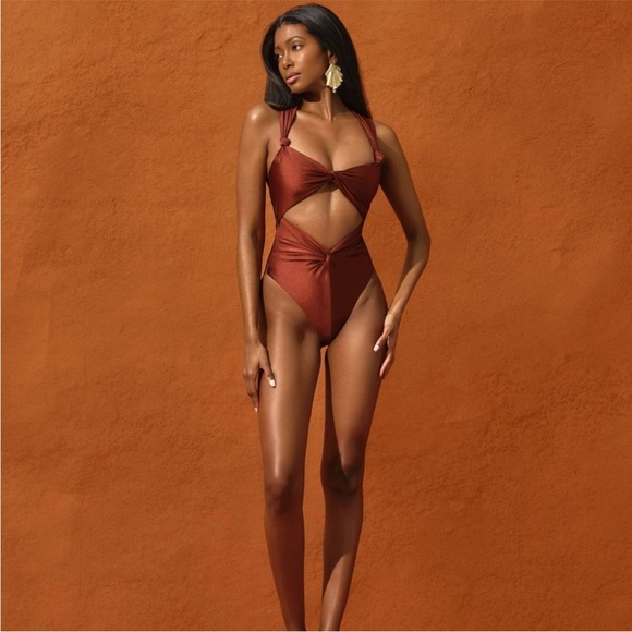Andrea Iyamah Other - LAST CHANCE NWT Andrea Iyamah Rora One Piece Swimsuit Chocolate XS